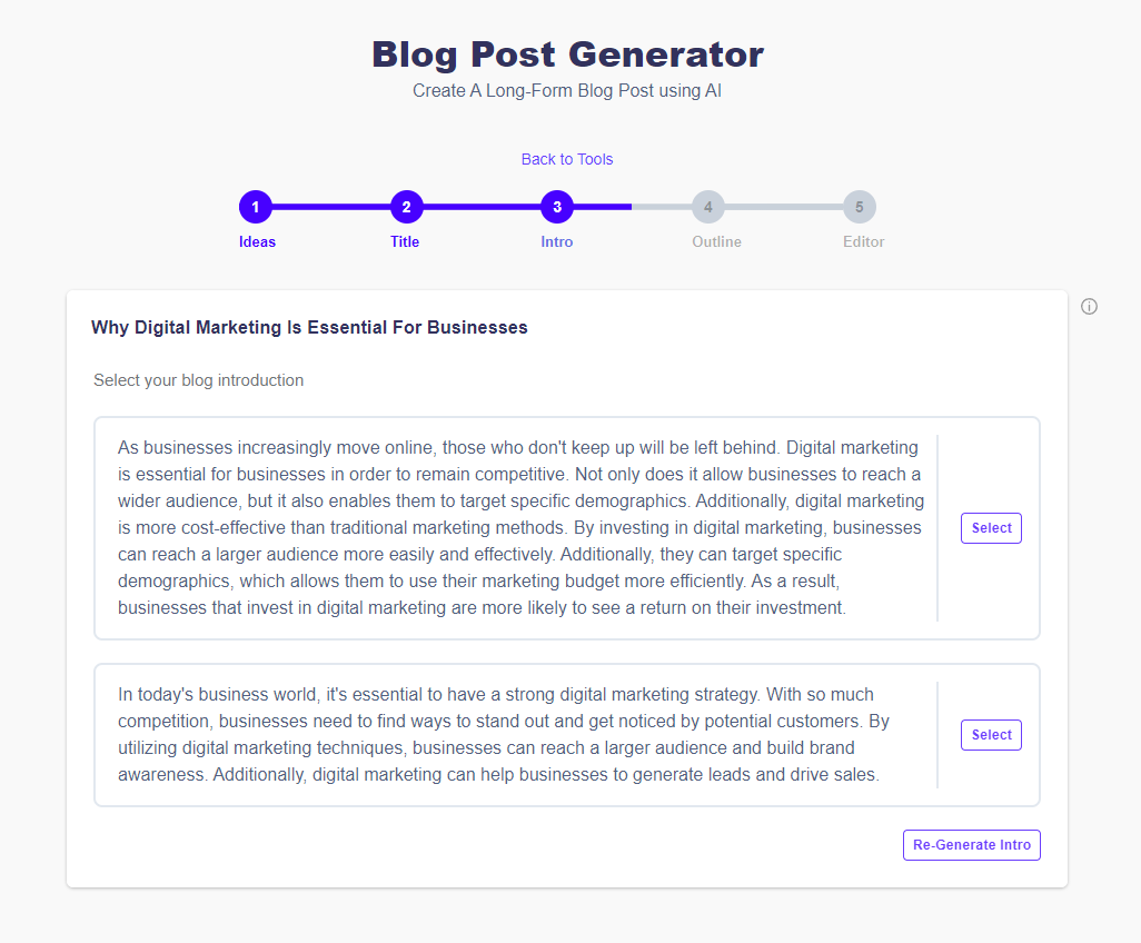 Blog Post Generator AI Tool in 2024 - Wordkraft