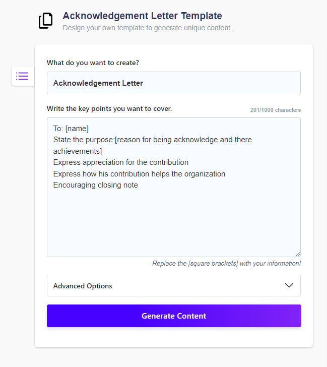 Acknowledgement Letter Template AI Generator With Examples Wordkraft