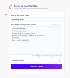 Follow up email Template: AI Generator with Examples - Wordkraft