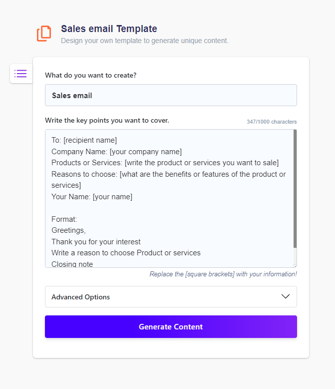 Sales email Templates with Examples (AI Generator) Wordkraft