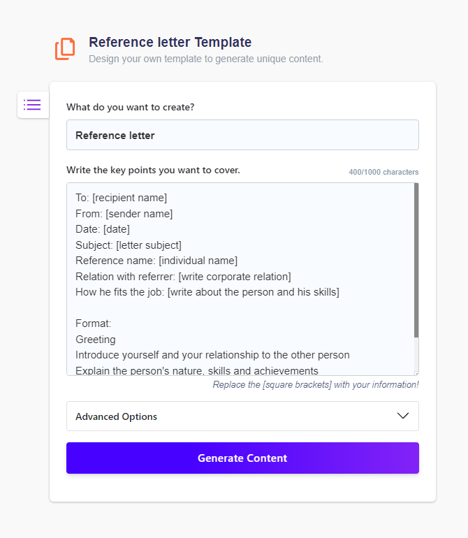 Reference Letter Templates With Examples AI Generator Wordkraft